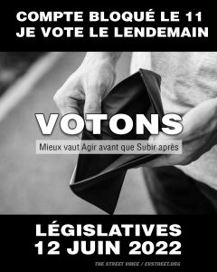 Compte bloqué le 11, je vote le lendemain.